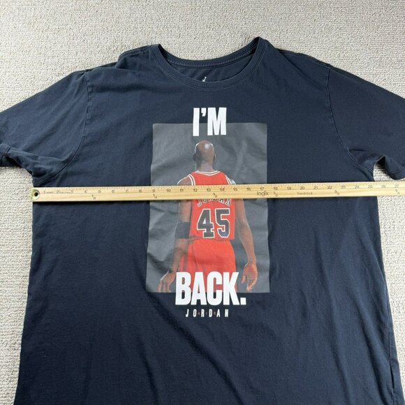 Nike Air Jordan I’m Back Short Sleeve T-Shirt Black Men’s Size 3XL - Picture 6 of 8